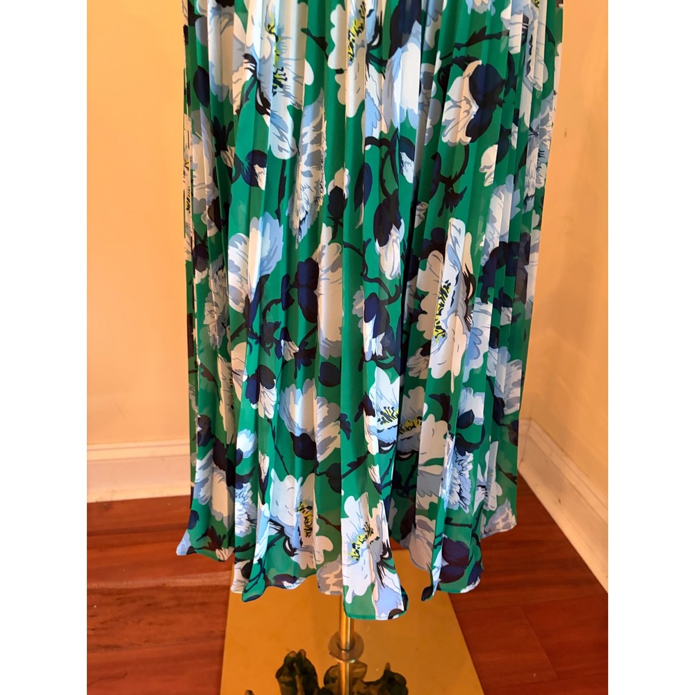 Maeve Anthropologie Roseanna Green Floral Pleated Midi Skirt XS - Picture 6 of 9